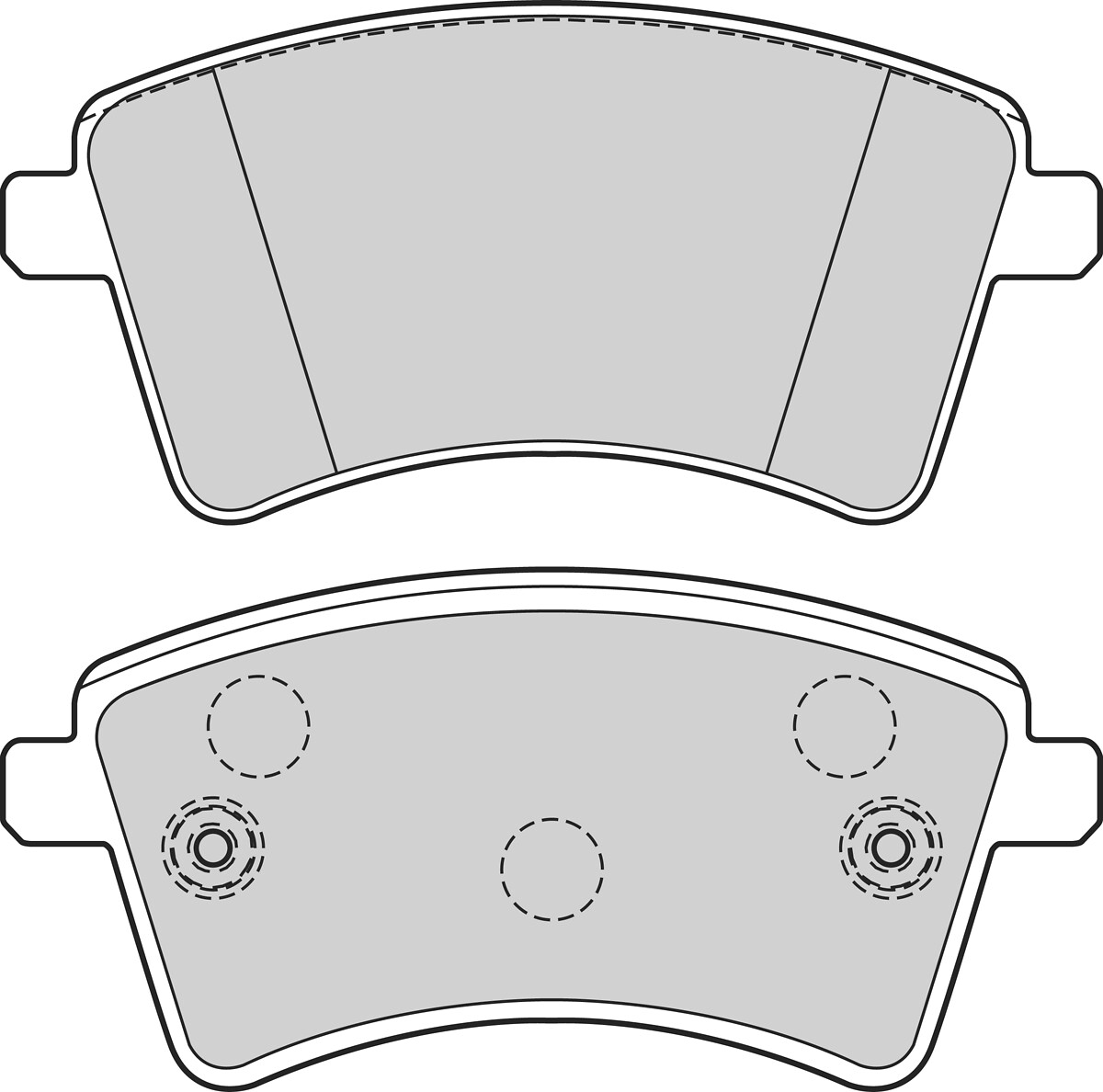 Jeu de 4 plaquettes de frein VALEO ref. 302667